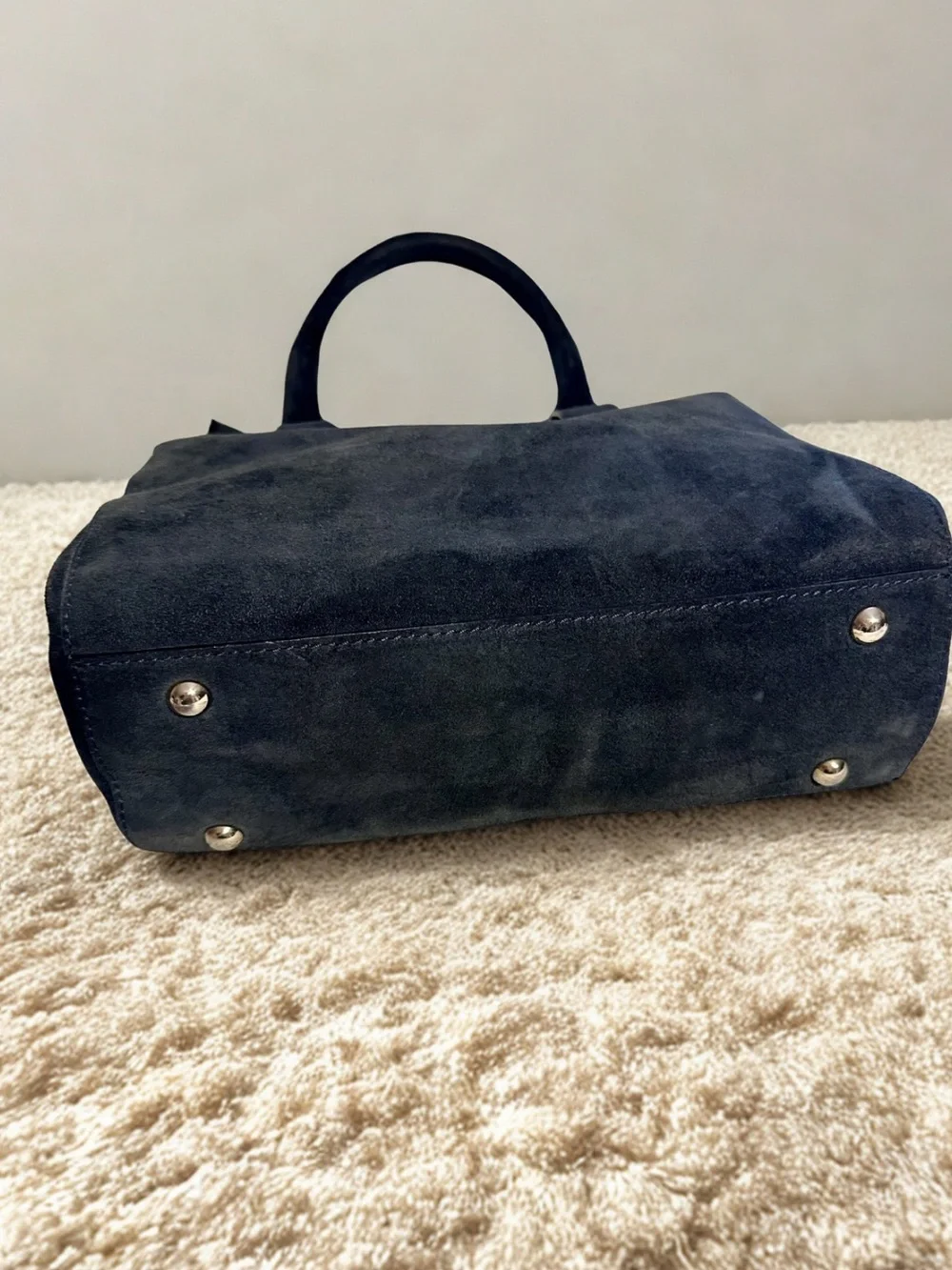 Made in Italy 🇮🇹 Navy Suede Handbag